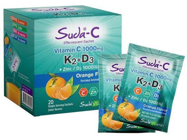 Suda Vitamin Suda-C D3K2 Orange 20 Şase