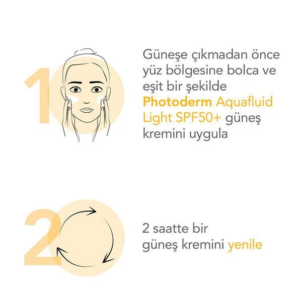 Bioderma Photoderm Aquafluide Spf 50 Light 40 ml Renkli Güneş Kremi