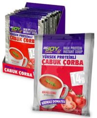 Bigjoy Yüksek Proteinli Çabuk Çorba Domates 12x36 gr
