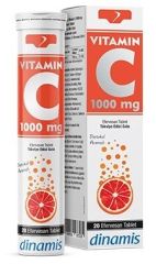 Dinamis Vitamin C 1000 mg 20 Efervesan Tablet