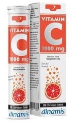 Dinamis Vitamin C 1000 mg 20 Efervesan Tablet