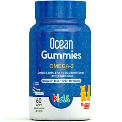 Ocean Gummies Omega-3 Kids 60 Adet Çiğnenebilir Jel Form