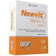 Newvit Vitamin D3 600 IU Damla 30 ml