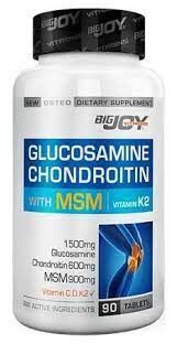 BIGJOY Glucosamine Chondroitin Msm Vitamin K2 90 Tablet