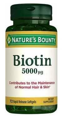 Natures Bounty Biotin 5000mg 72 Tablet