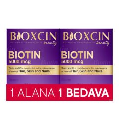 Bioxcin Biotin 5000 mcg Takviye Edici Gıda 30 Tablet - 1 ALANA 1 BEDAVA