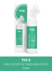 TTO X Yağlı Ciltlere Özel Çay Ağacı Içeren Aplikatörlü Yüz Köpüğü Yağlı Ciltler İçin 200 Ml