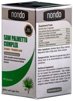 Nondo Saw Palmetto Complex 60 Kapsül