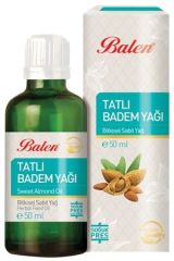 Balen Tatlı Badem Yağı (Soğuk Pres) 50 ML
