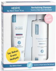Dermoskin Yıpranmış ve Boyalı Saçlara Özel Revitalizing Şampuan 2li Kofre Saç Bakım Kremi Hediye