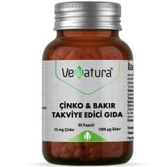 Venatura Çinko ve Bakır 60 Kapsül