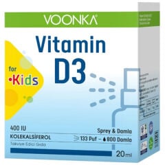 Voonka Vitamin D3 400 IU Kids Sprey 20 ml
