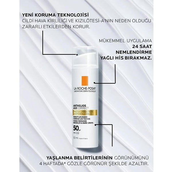 La Roche Posay Anthelios Age Correct SPF 50 50 ml Güneş Kremi