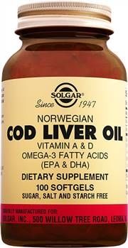 Solgar Cod Liver Oil 100 Kapsül