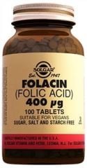Solgar Folic Acid (Folacin) 400 mcg 100 Tablet