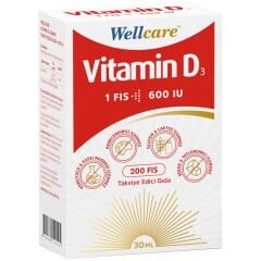 Wellcare Vitamin D3 600 IU 30 ml