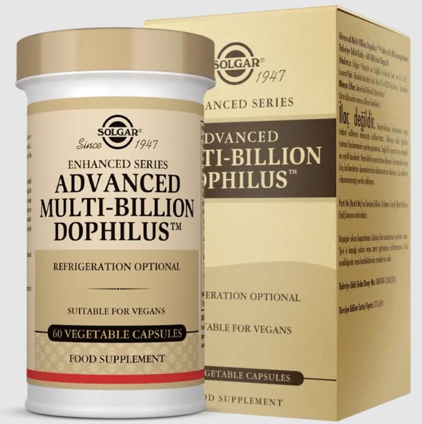 Solgar Advanced Multi-Billion Dophilus 60 Kapsül