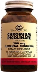 Solgar Chromium Picolinate 200 mcg 90 Kapsül