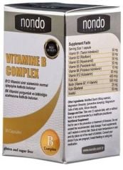 Nondo Vitamin B Complex 30 Kapsül