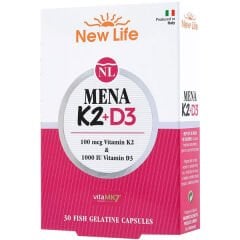 New Life Mena D3K2 Vitamin 60 Kapsül