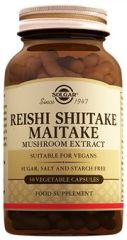 Solgar Reishi Shiitake Maitake Mushroom Extract 50 Kapsül