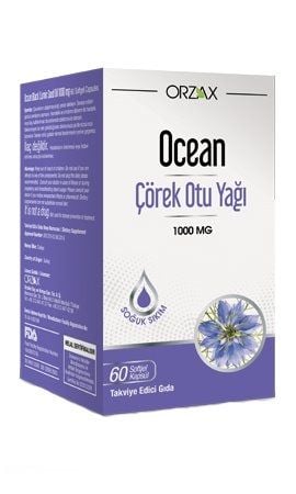 Ocean Çörek Otu Yağı 1000 mg 60 Kapsül