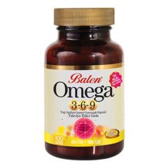 Balen Omega 3 - 6 - 9 Yumuşak Kapsül 1200 mg 100 Kapsül