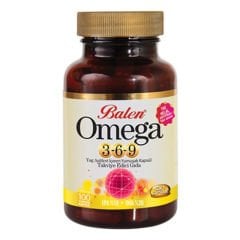 Balen Omega 3 - 6 - 9 Yumuşak Kapsül 1200 mg 100 Kapsül