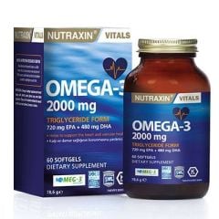 Nutraxin Omega 3 Balık Yağı 2000 mg 60 Softgel