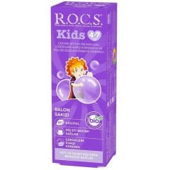 Rocs Kids 4-7 Yaş Diş Macunu 45 gr Bubble Gum