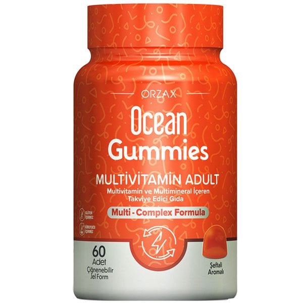 Orzax Ocean Gummies Multivimatimin Adult 60 Adet Çiğnenebilir Jel Form