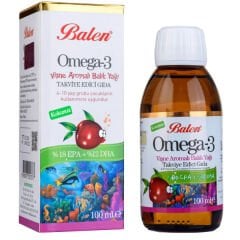 Balen Omega 3 Balık Yağı Vişne Aromalı 100 ml