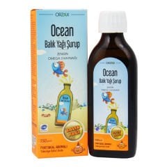 Ocean Omega 3 Balık Yağı 150 ml Portakal Aromalı