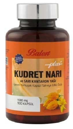 Balen Plus Kudret Narı Ve Sarı Kantaron Yağı İçeren 1580mg x 100 Yumuşak Kapsül