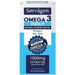 Sorvagen Omega 3 Daily Balık Yağı 50 Kapsül