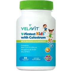 Velavit V-Firstect Kids with Colostrum Takviye Edici Gıda 30 Kapsül