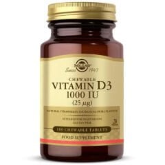 Solgar Vitamin D3 (Chewable) 100 Çiğnenebilir Tablet
