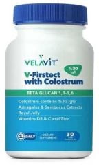 Velavit V-Firstect with Colostrum Vegi 30 Kapsül
