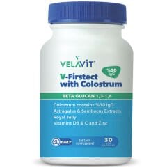 Velavit V-Firstect with Colostrum Vegi 30 Kapsül