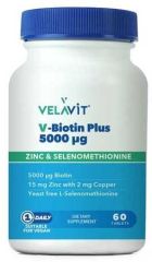 Velavit V-Biotin Plus 5000mcg 60 Tablet