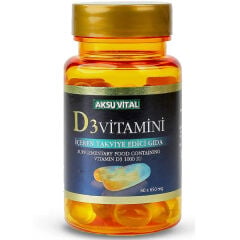 Aksu Vital Vitamin D3 60 Softgel