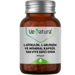 Venatura L-Sitrulin L-Arjinin ve Mineral 60 Kapsül