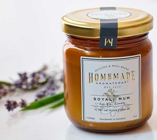 Homemade Amberde Soyalı Mum - Limon & Portakal 190 ml