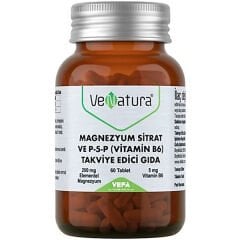 Venatura Magnezyum Sitrat ve P-5-P Vitamin B6 60 Tablet