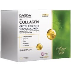 Day2Day The Collagen Green Up Booster 30 Saşe Vegan Kollajen Yeşil Elma Aromalı