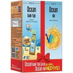Ocean Balık Yağı Şurup 150 ml + Ocean VM 150 ml Hediye