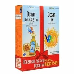 Ocean Balık Yağı Şurup 150 ml + Ocean VM 150 ml Hediye