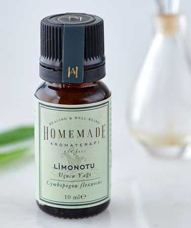 Homemade Limonotu Uçucu Yağı (Cymbopogon flexuosus) 10 ml