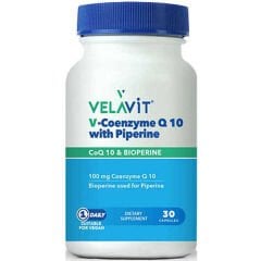Velavit V-Coenzyme Q10 With Piperine 30 Kapsül