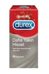 Durex Prezervatif 10lu Daha Yakın Hisset
